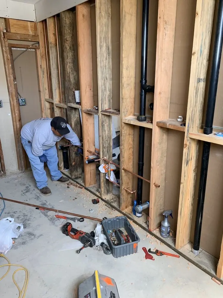 Commercial rough-in plumbing for Water Heater Replacement in Green Manor Village